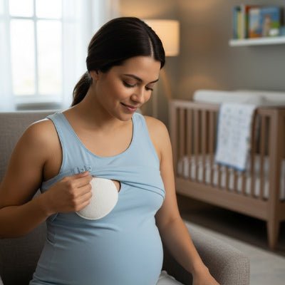 coussinet d'allaitement lavable et pratique Eco-maman Blanc-8-pièces