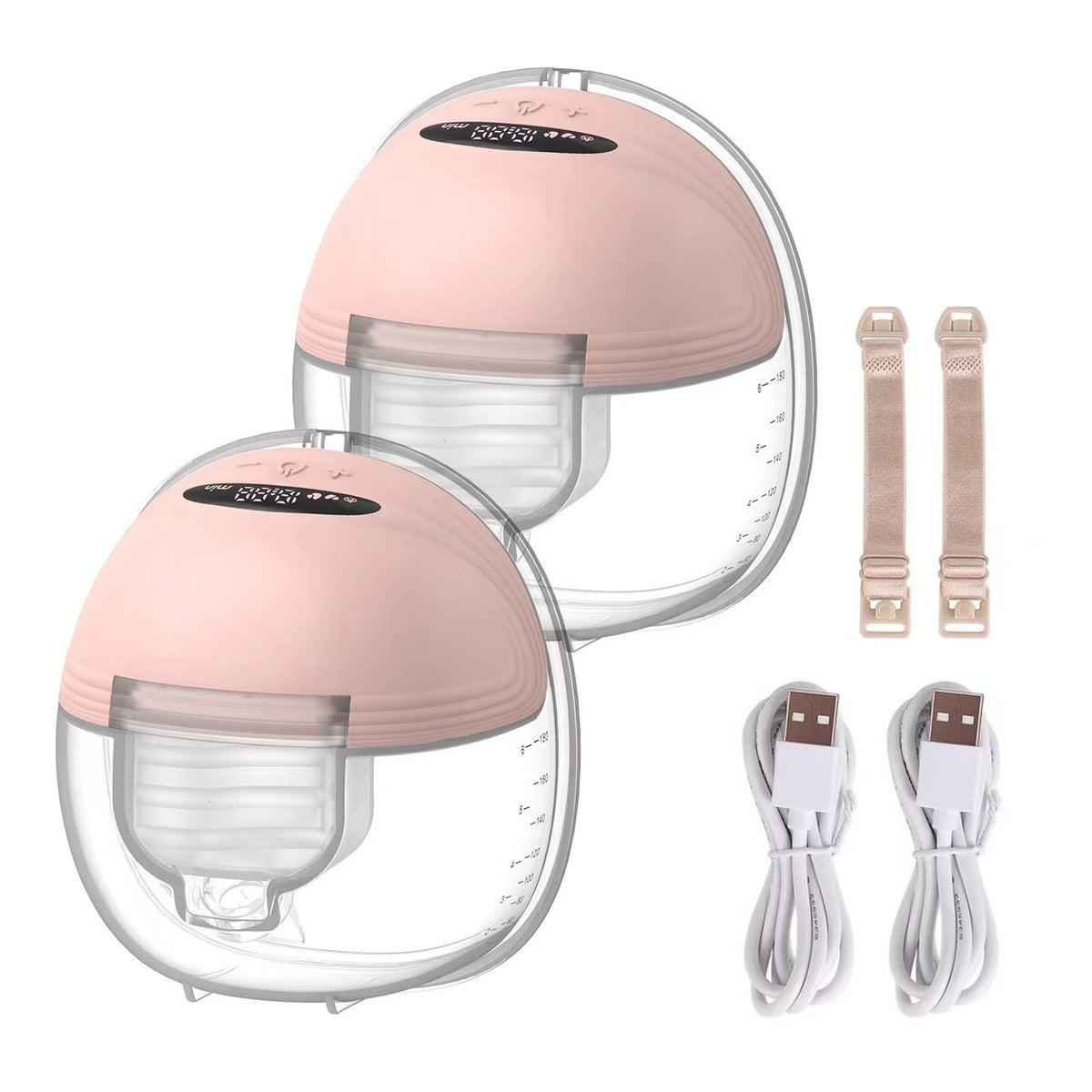 tire-lait-portable-mains-libres-électrique-rose-2-pces