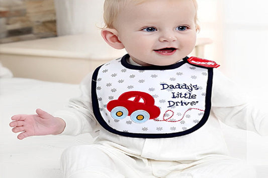 bavoir bébé coton blanc