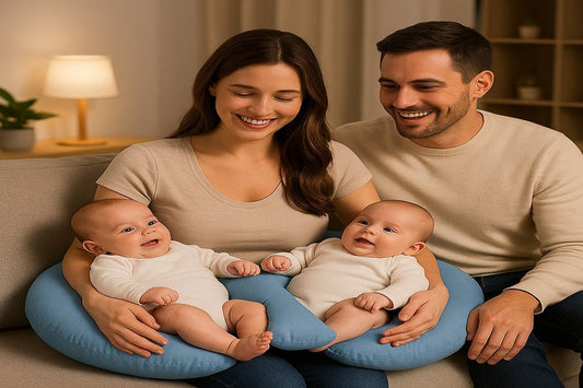 coussin d'allaitement hauteur idéale et soutien lombaire Bambiny Gris