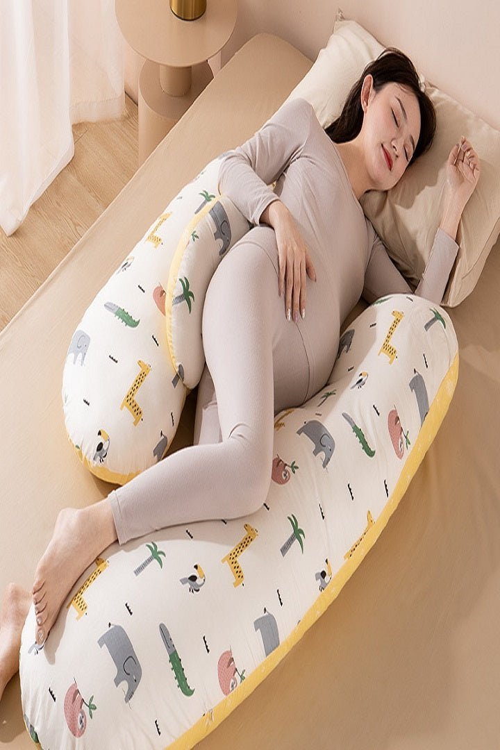 coussin grossesse jaune faune Moduconfort