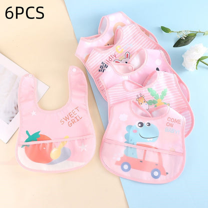 bavoir-bébé-rose-6-pièces-pratique-et-absorbant-rose-6-pièces