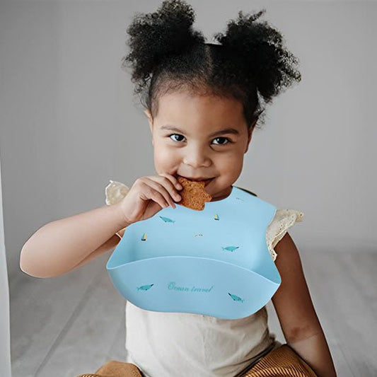 bavoirs-confortables-résistants-silicone-lavable-jaune-moutarde