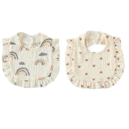  bavoir-coton-absorbant-coeur-arc-en-ciel