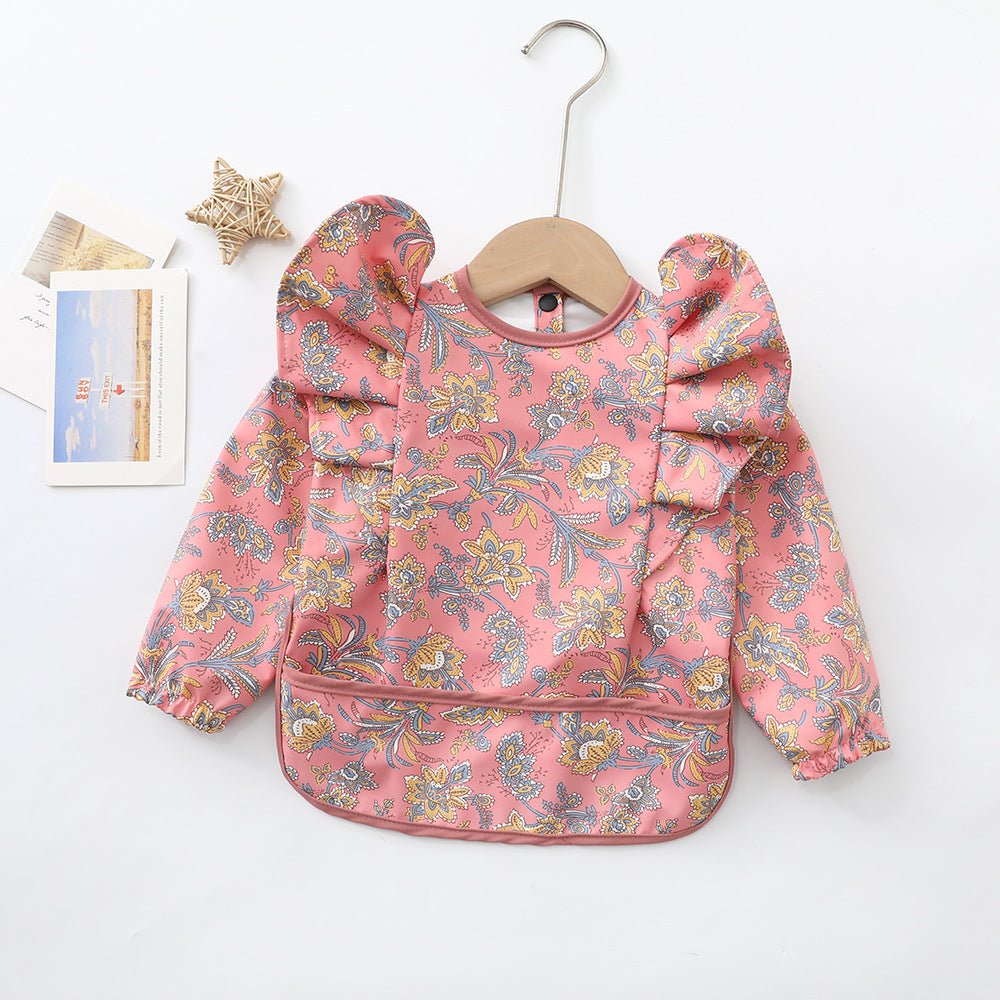 bavoir-manche-longue-imperméable-protection-totale-floral