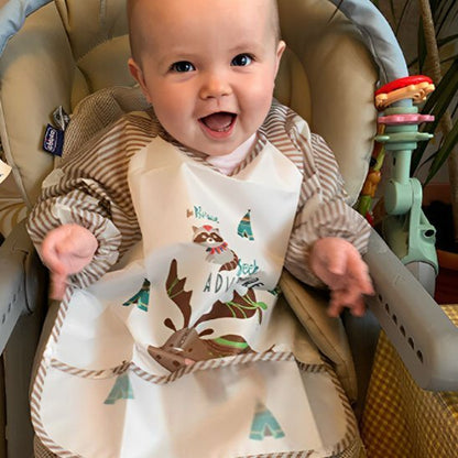 bavoir-tablier-bébé-lavable-en-machine-imperméable-oiseau-vert