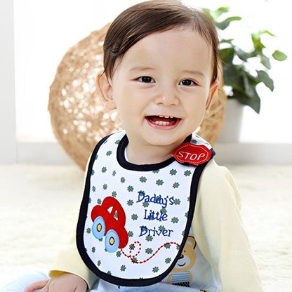 bavoire-réglable-entretien-facile-coton-absorbant-baby-fun-lot-de-5