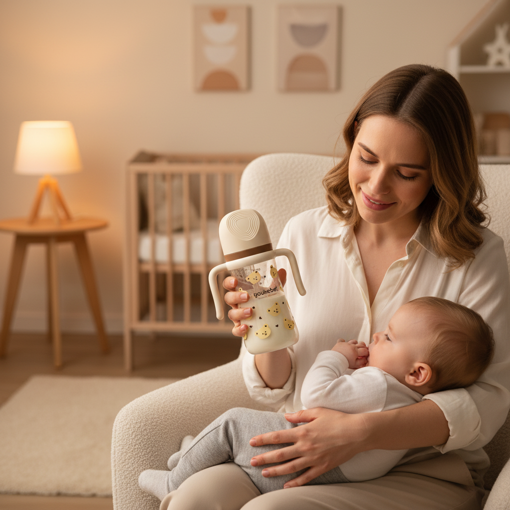 BIBERON-BEBE-MAIN-MAMAN-PORTANT-BEBE-ASSISE-SEREINEMENT-EVOLUTIF-ANTI-COLIQUE-YOUKEBEI-BRUN-CAFE