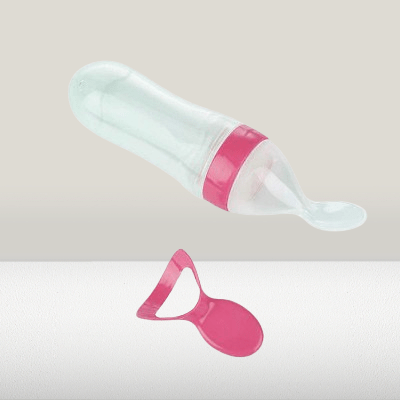 biberon cuillère compact et pratique NewBabyFeedingBottle Rose 