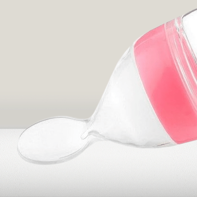 biberon cuillère confort et sécurité NewBabyFeedingBottle Rose