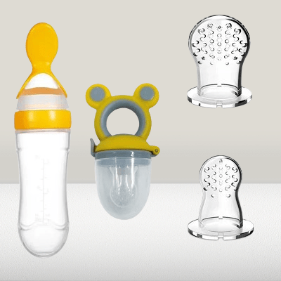 biberon cuillère repas simplifié NewBabyFeedingBottle Jaune
