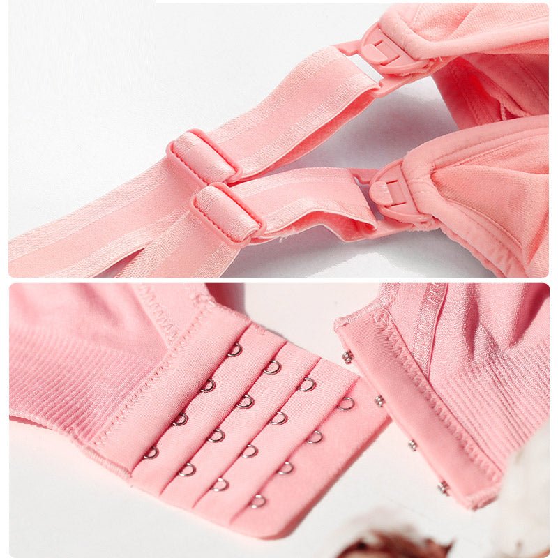 brassière grossesse tissu respirant confort évolutif dentelle rose clair
