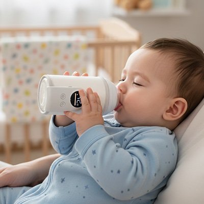 chauffe-biberon-arrêt-automatique-mono-portable-usb-blanc