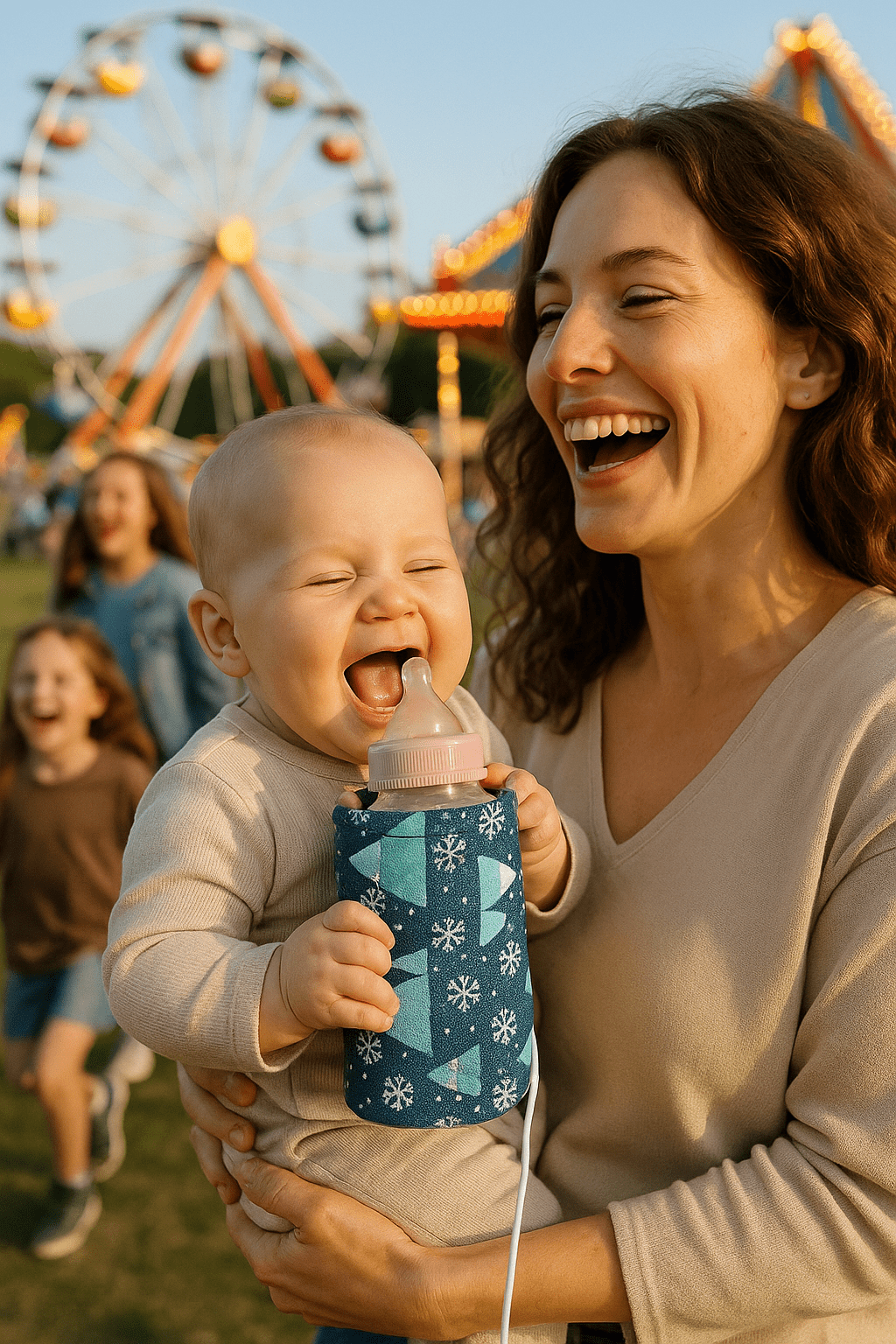 chauffe biberon confortable babybottlewarmer flocon de neige