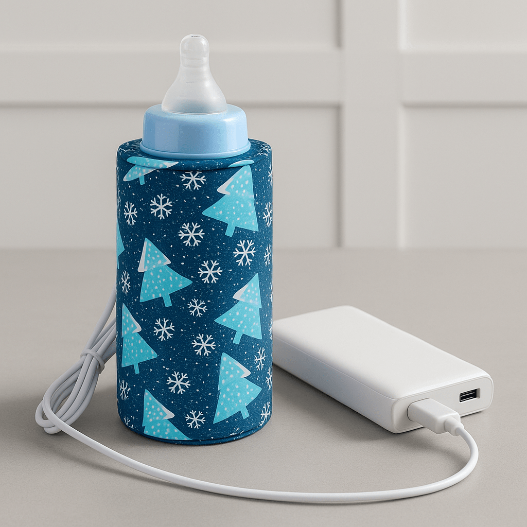 chauffe biberon ergonomique babybottlewarmer flocon de neige
