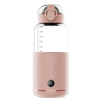chauffe-biberon-nomade-portable-instant-confort-rose-pastel