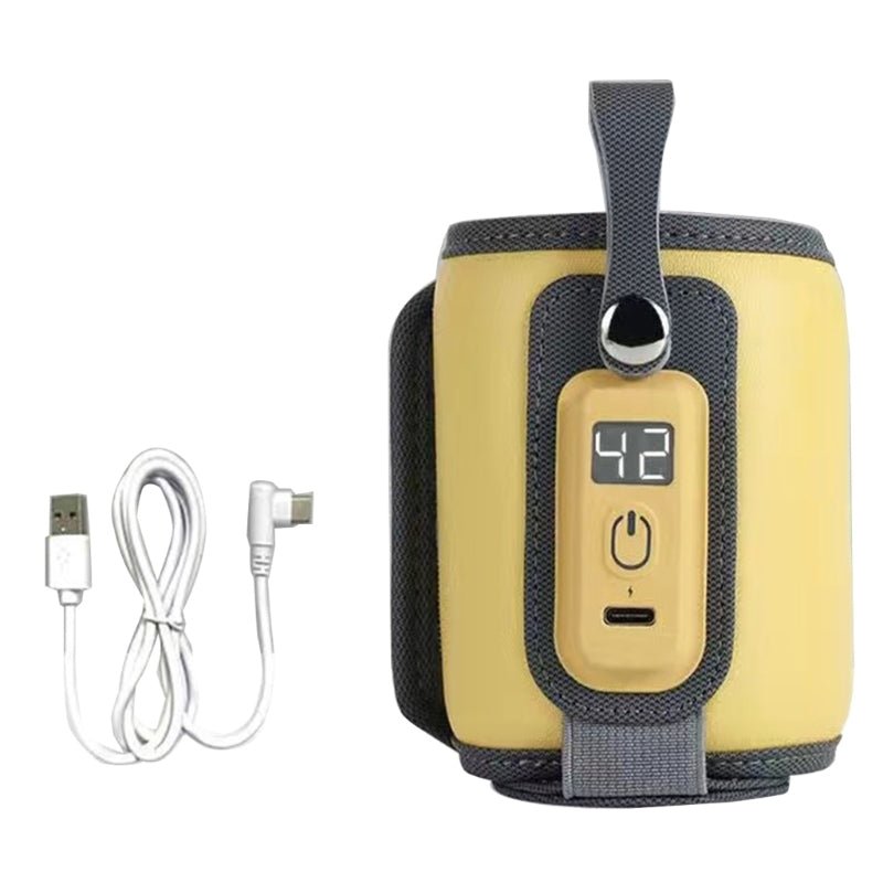 chauffe-biberon-portable-usb-5-températures-jaune