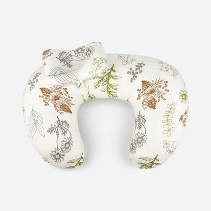 coussin allaitement blanc avec feuille ErgoConfortBio Blanc