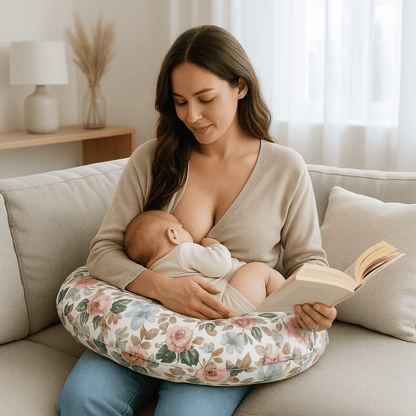 coussin allaitement confortable allaitement bébé Eveilune Floral Rose