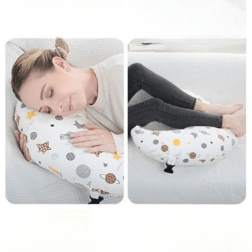 coussin allaitement doux et coton respirant Ergoliberty Blanc