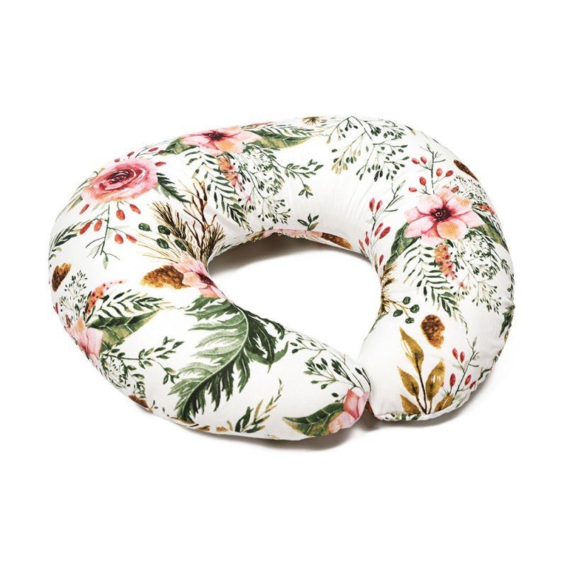 coussin allaitement Eveilune Floral Rose Corail