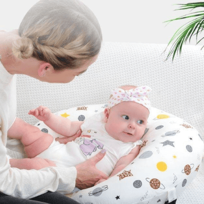 coussin allaitement maintien et hauteur parfaits pour bébé Ergoliberty Blanc