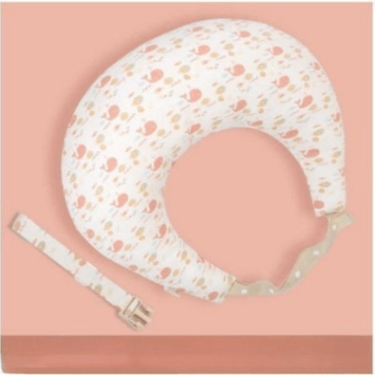 coussin d'allaitement baleines roses BabyLuxo Rose