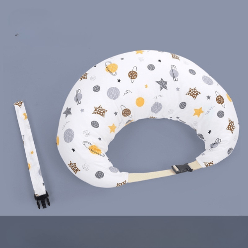 coussin d'allaitement blanc avec planètes BabyLuxo Blanc
