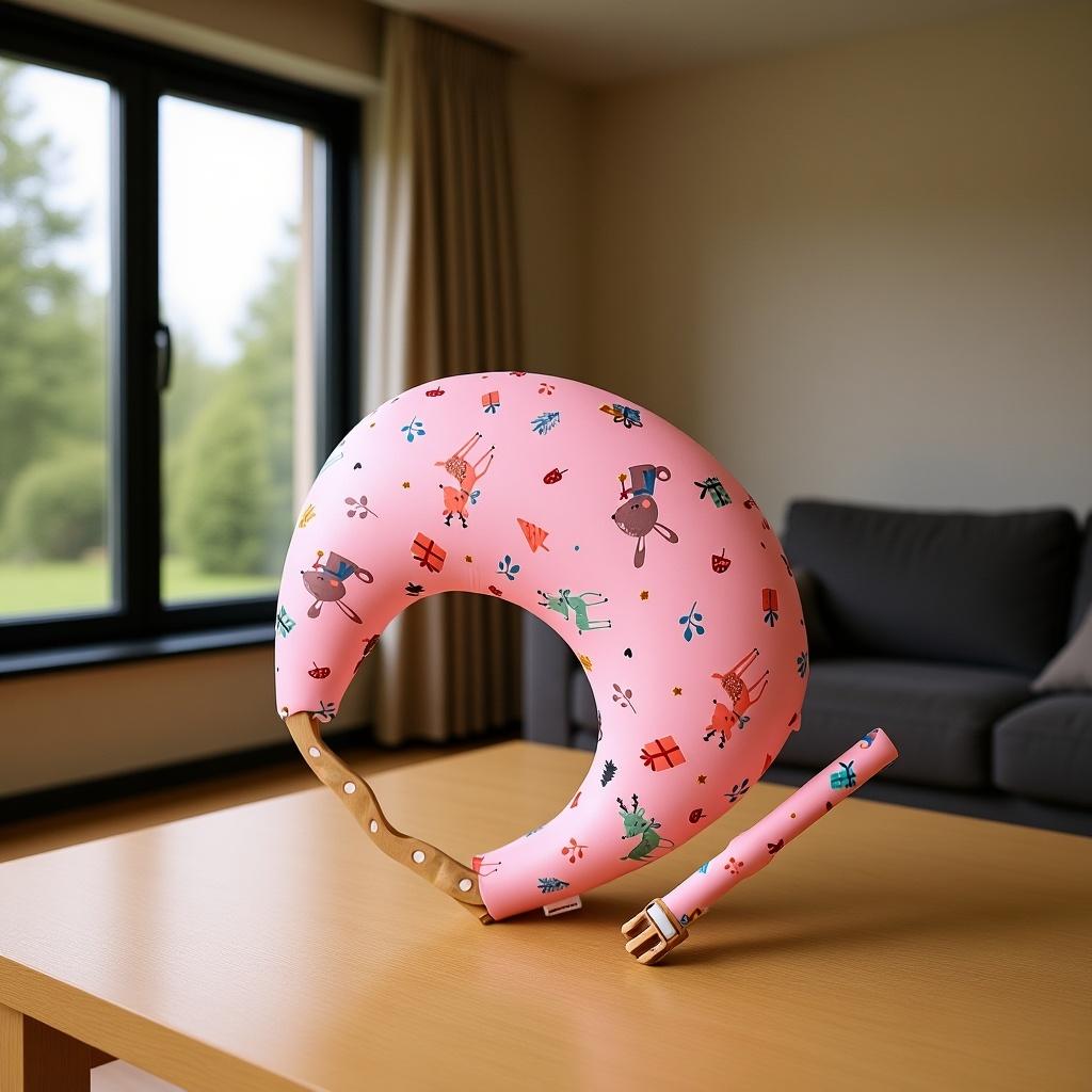 coussin d'allaitement coton doux babyluxo animaux