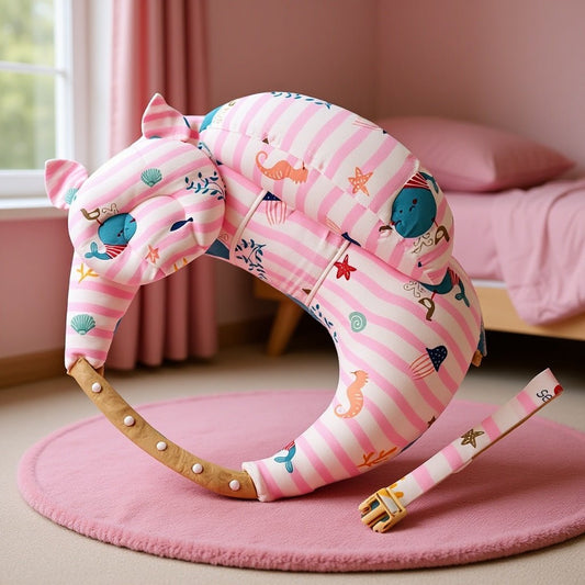 coussin d'allaitement doux et pratique serenimum chaton vert