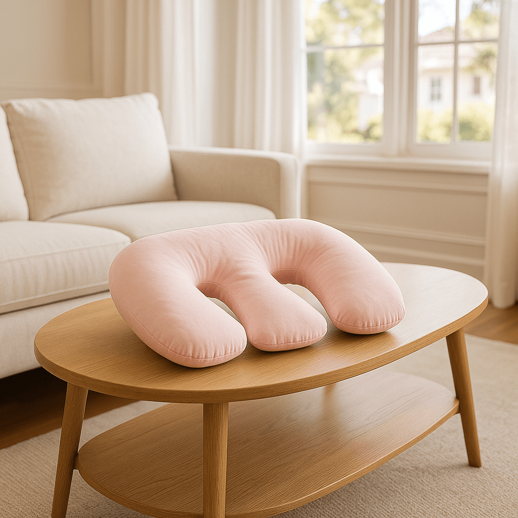 coussin d'allaitement ergonomique Bambiny Bleu Clair