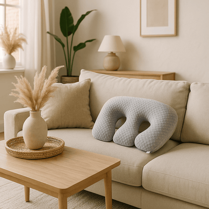 coussin d'allaitement maxiconfort bambiny gris