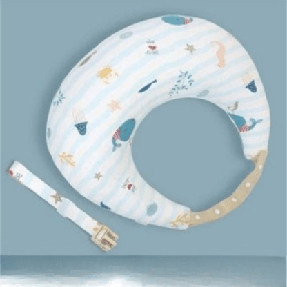 coussin d'allaitement mer sur fond blanc BabyLuxo Blanc