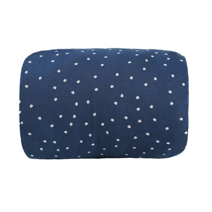 coussin d'allaitement points blancs sur fond bleu tendercuddle