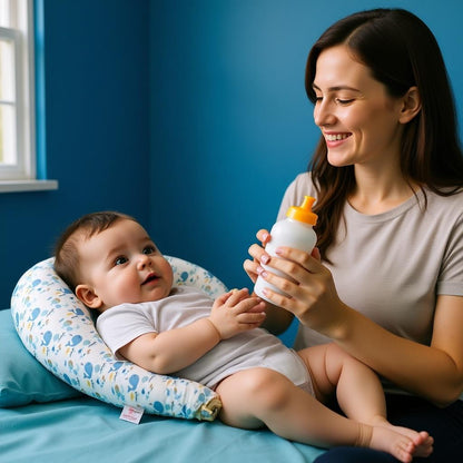 coussin d'allaitement pratique et confortable BabyLuxo Blanc