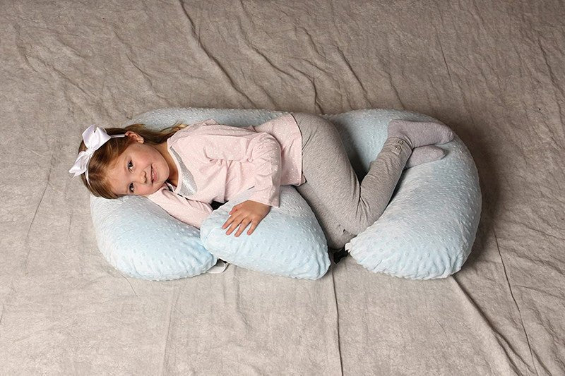 coussin d'allaitement pratique et doux Bambiny Bleu Clair
