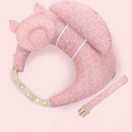 coussin d'allaitement rose foncé serenimum chaton rose