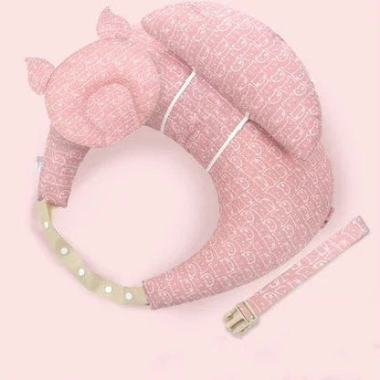 coussin d'allaitement rose foncé serenimum chaton rose