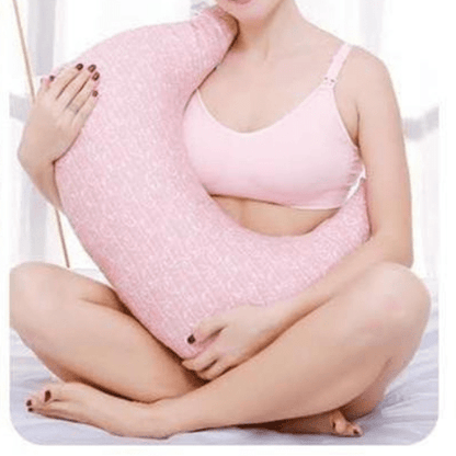 coussin d'allaitement sans douleur serenimum chaton rose