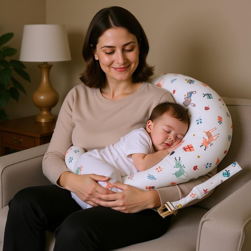 coussin d'allaitement soutien precieux babyluxo animaux