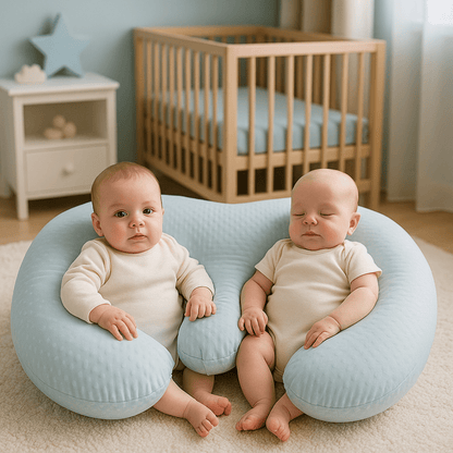 coussin d'allaitement tranquilité d'esprit et douceur bambiny gris
