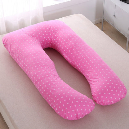 coussin de grossesse DouceSérénité Rose Coeurs