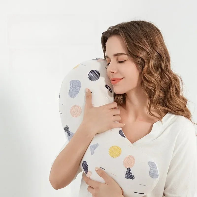 coussin de grossesse doux maman heureuse Cocorine Blanc Matelassé