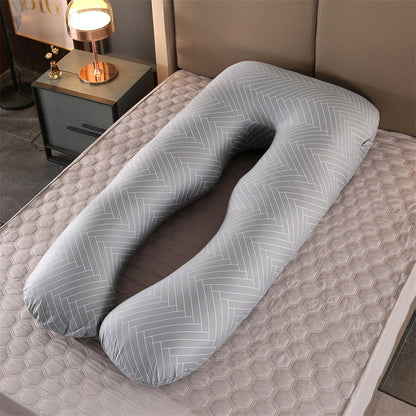 coussin de grossesse ergonomique DouceSérénité Rose Coeurs