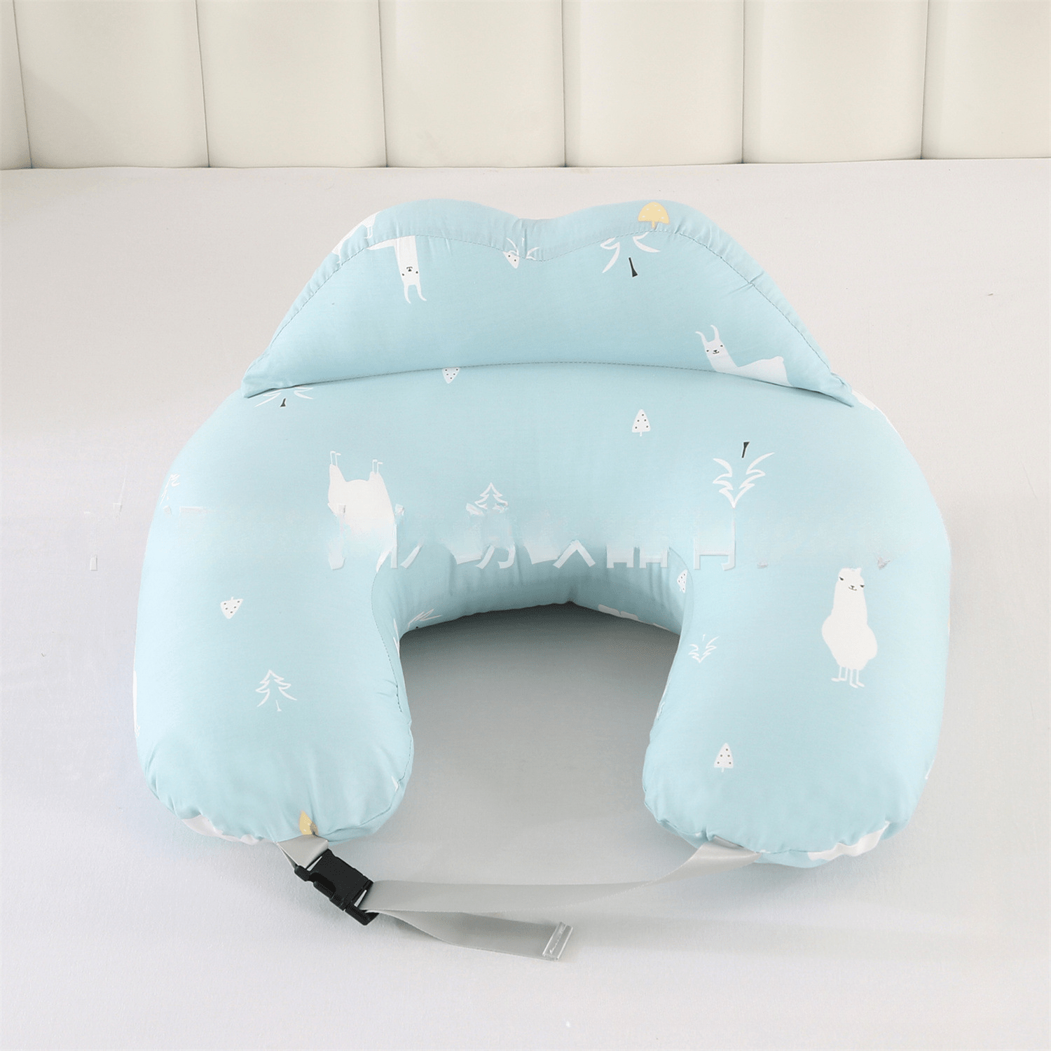 coussin de maternité bleu turquoise Nubbly Bleu