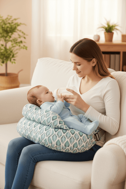 coussin de maternité repas bébé confortable et pratique Nubbly Blanc