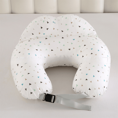 coussin de maternité triangles Nubbly Blanc
