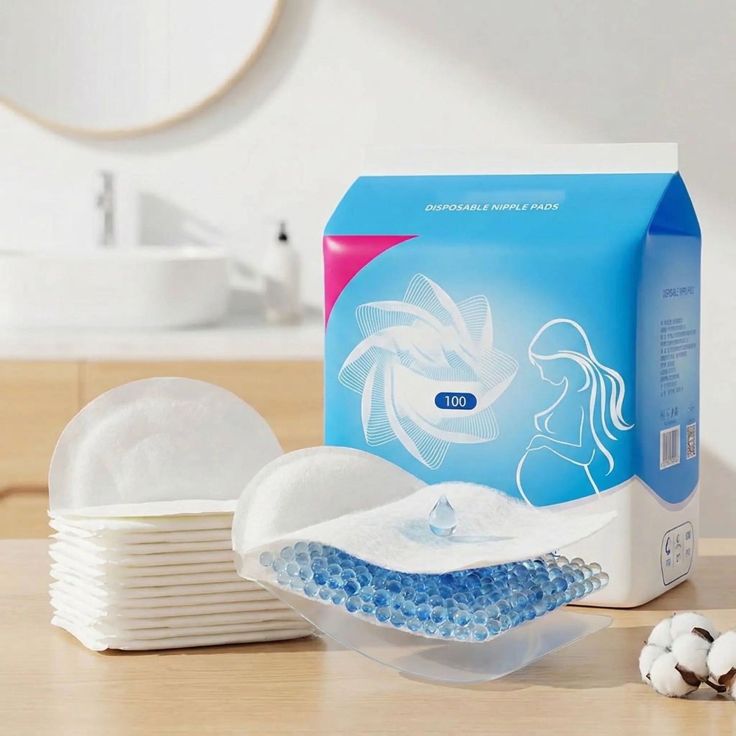 coussinet allaitement confortable Duo-absorb-jetable Lot de 100