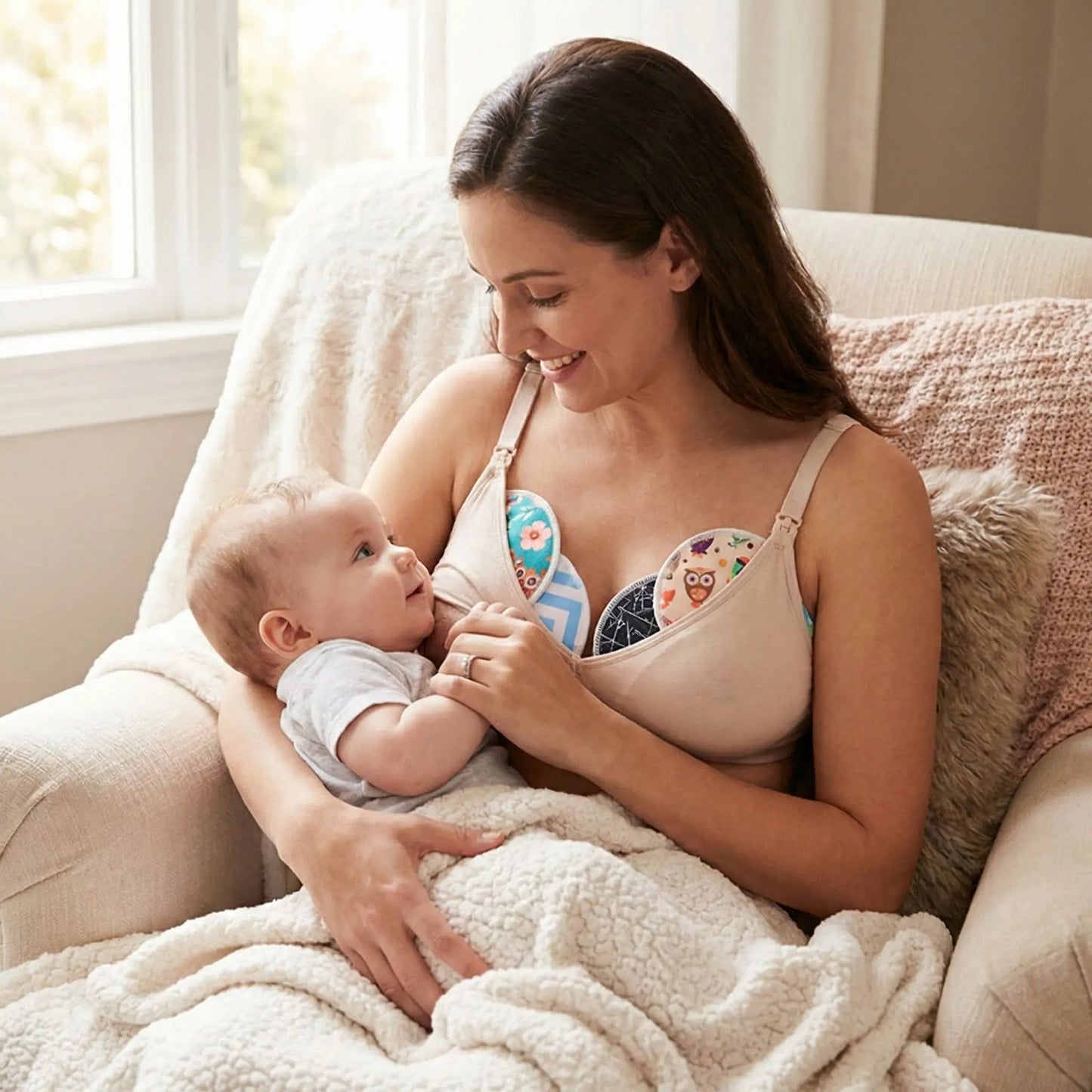 COUSSINET D ALLAITEMENT LAVABLE CONFORT OPTIMAL MAMAN BAMBOU ECO ABSORBANT