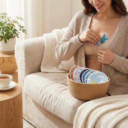 COUSSINET D ALLAITEMENT LAVABLE TRIPLE PROTECTION ET ERGONOMIQUE BAMBOU ECO ABSORBANT